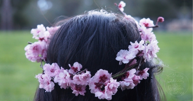 FUNNY HAT FRIDAYS: Sakura Cherry Blossom Fresh Flowercrown